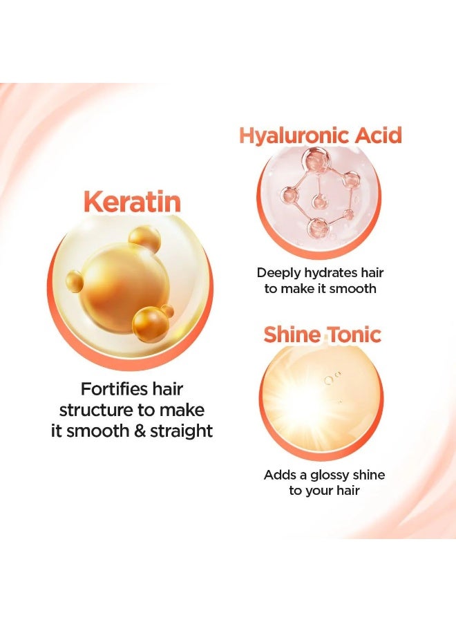 Bblunt Advanced Smoothening Kit | Shampoo - 300 ml + Conditioner - 250 g + Heat Hair Spa Mask - 70 g | Gently Cleanses | Makes Hair Frizz-Free & Straight | Adds Spectacular Shine - Image 3